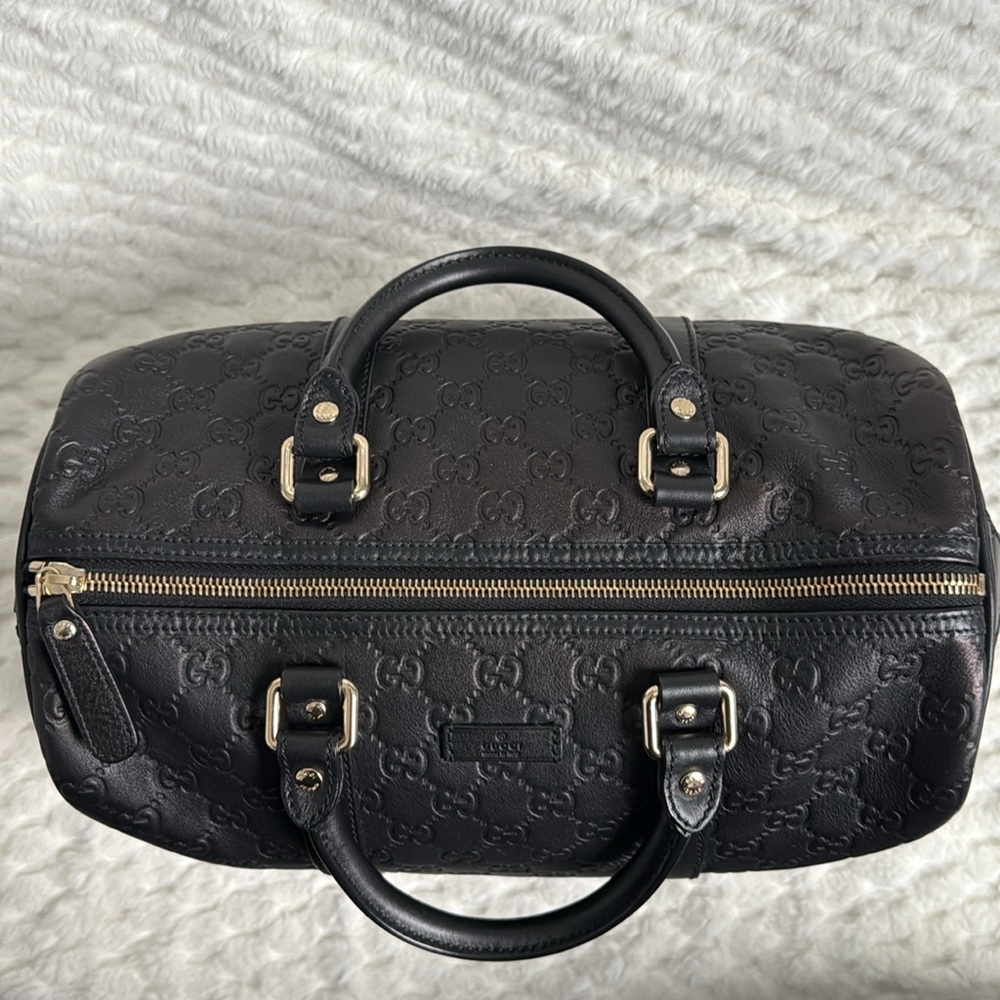 Gucci GG Guccissima Leather Boston Handbag-265697-Authentic-EUC - Picture 13 of 16